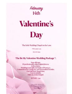 Be My Valentine Wedding